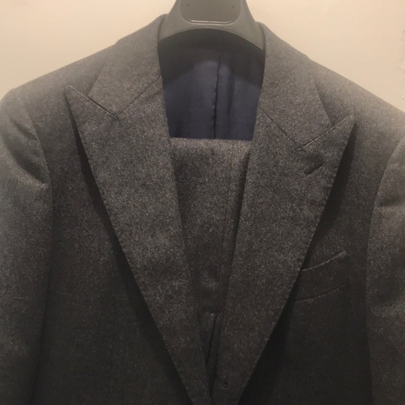 %100 Pure Wool Gray Suit SZ 38L - Made in Italy - Picture 7 of 7